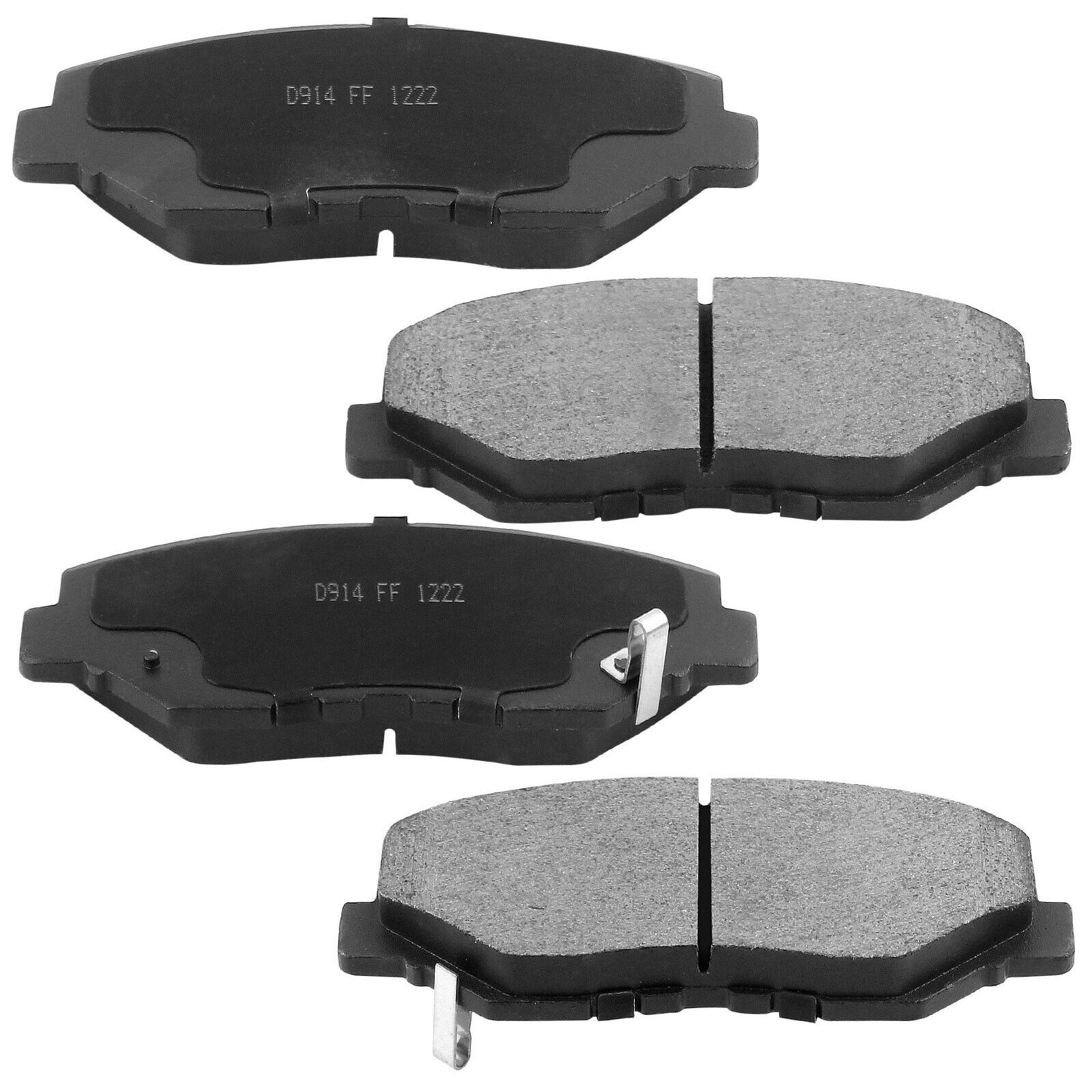 For 2003-2008 Honda Pilot 8pcs Front And Rear Ceramic Brake Pads W/Hardware