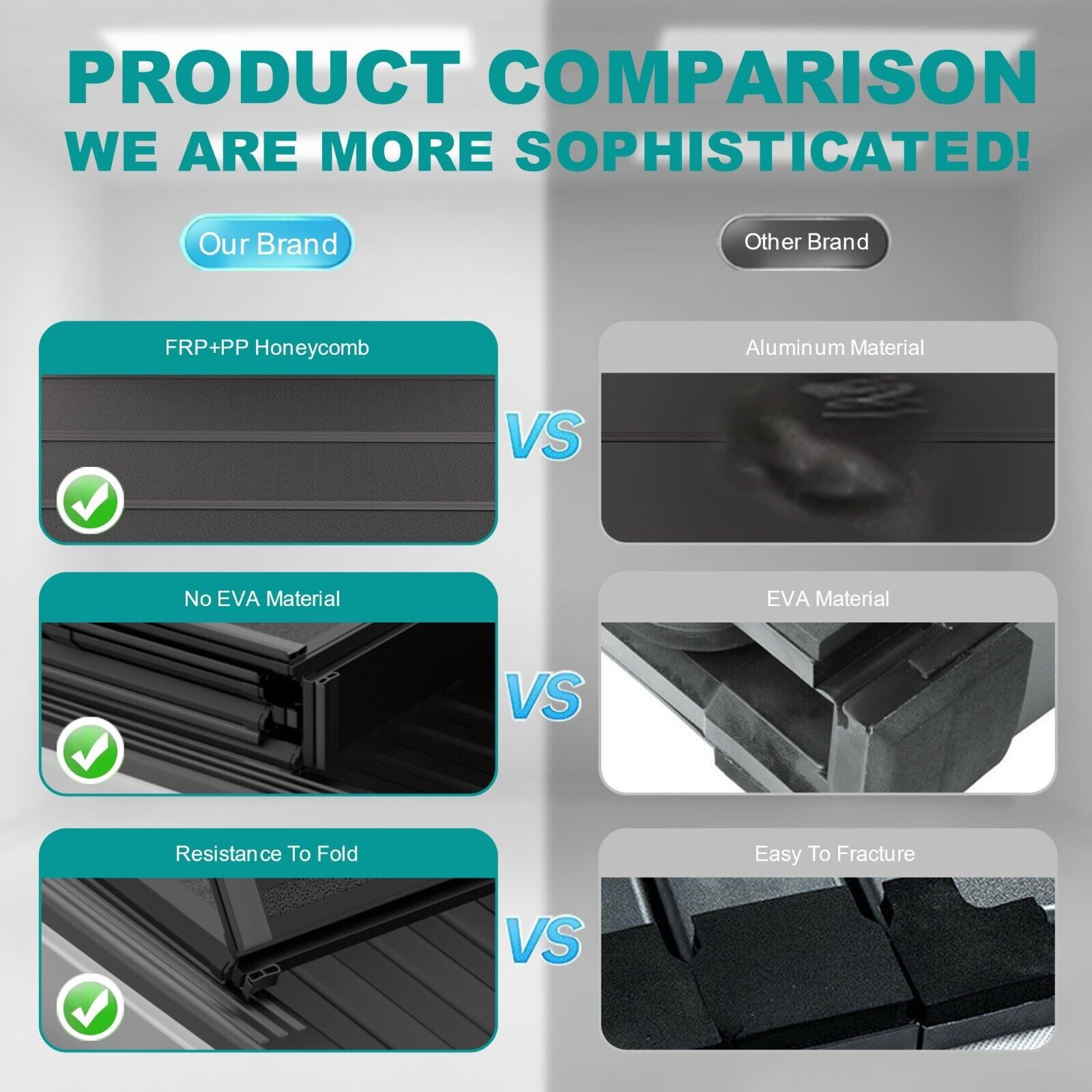 5.7FT 4-Fold Hard Tonneau Cover For TITAN 2016-2022 Nissan Titan 67'' Truck Bed
