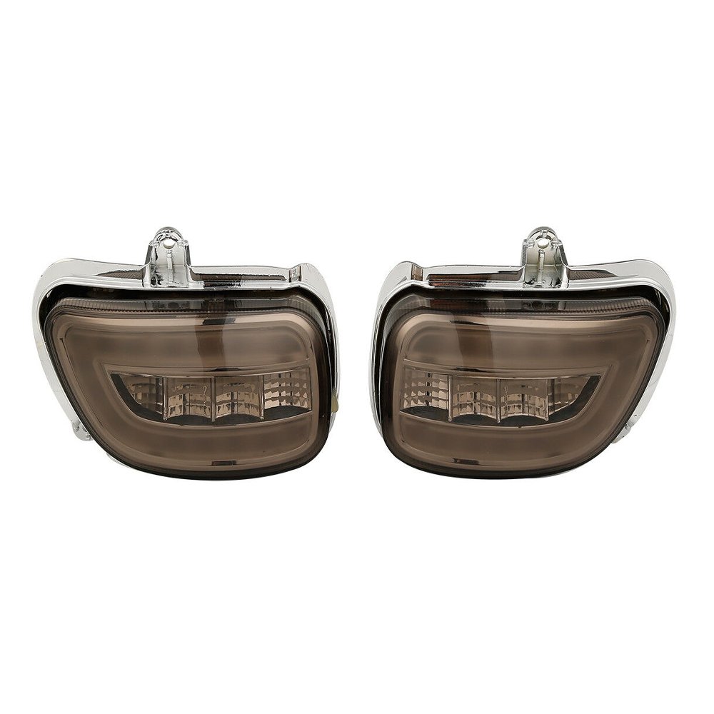 Front LED Turn Signals Smoked Fit For Honda Goldwing 1800 2001-2017 F6B 2013-17