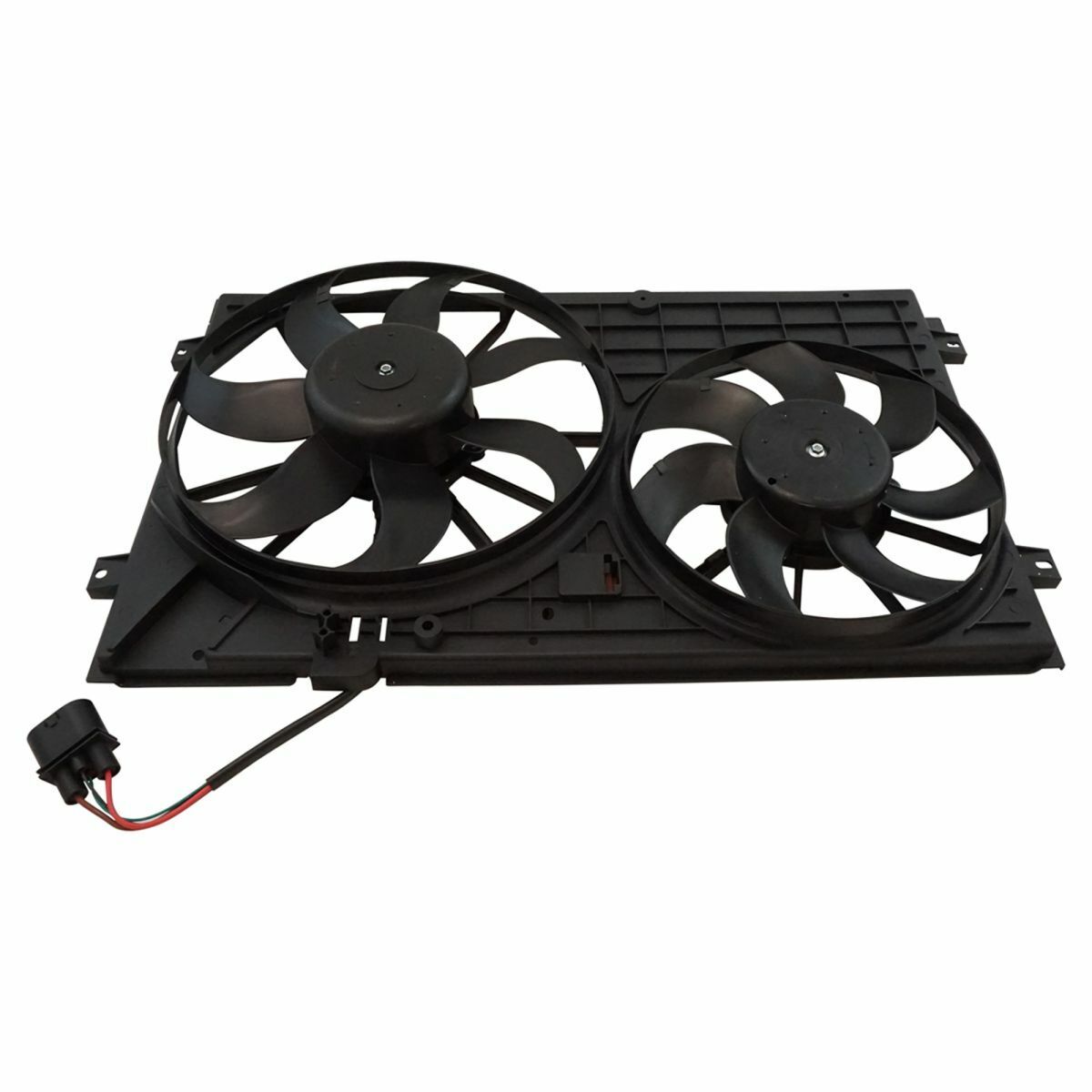Temic Style Radiator Cooling Dual Fan Assembly For Beetle Golf Jetta Rabbit