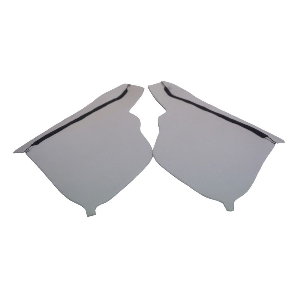 2pcs Door Armrest Leather Cover For 11-17 Honda Odyssey Mini Passenger Van Gray