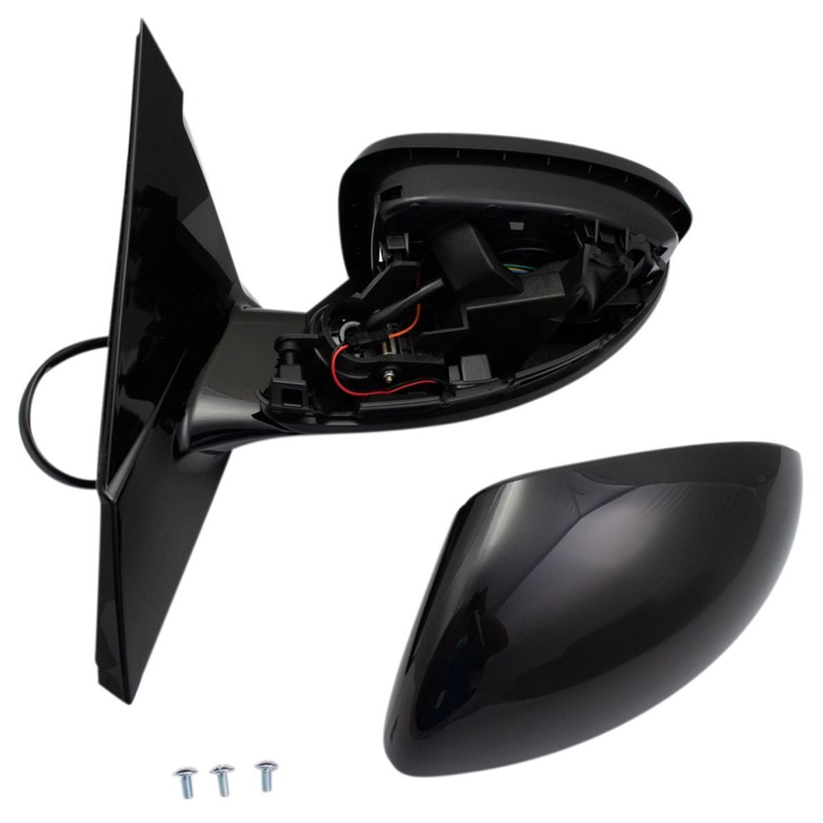 Side Mirror Heated Turn Signal Paint To Match W/ Black Base LH For Altima