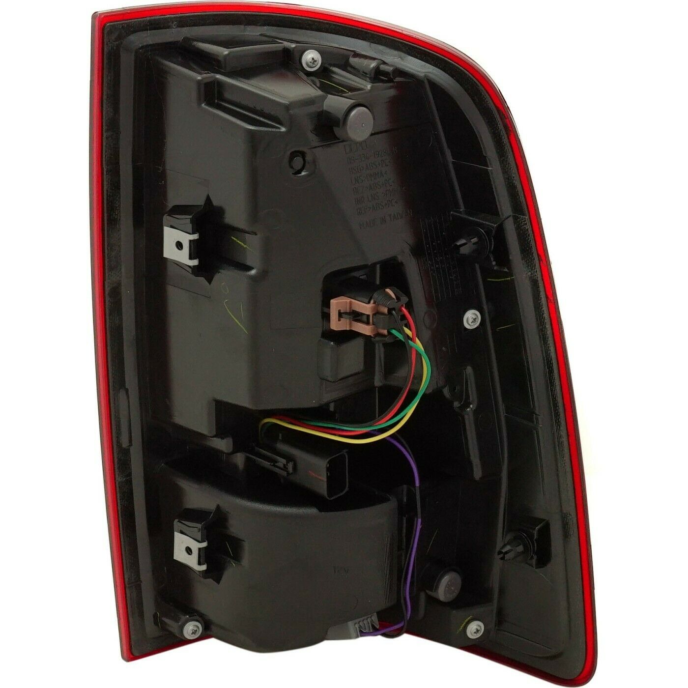Tail Light For Ram 1500 2500 3500 Left LED Blk Interior Clear & Red W/Bulb