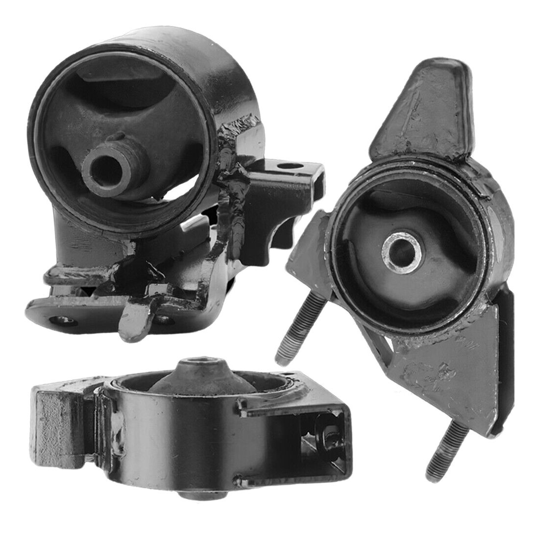 Front, Rear Engine & LH Trans Mounts 3Pcs Set For 88-92 Toyota Corolla 1.6L FWD!