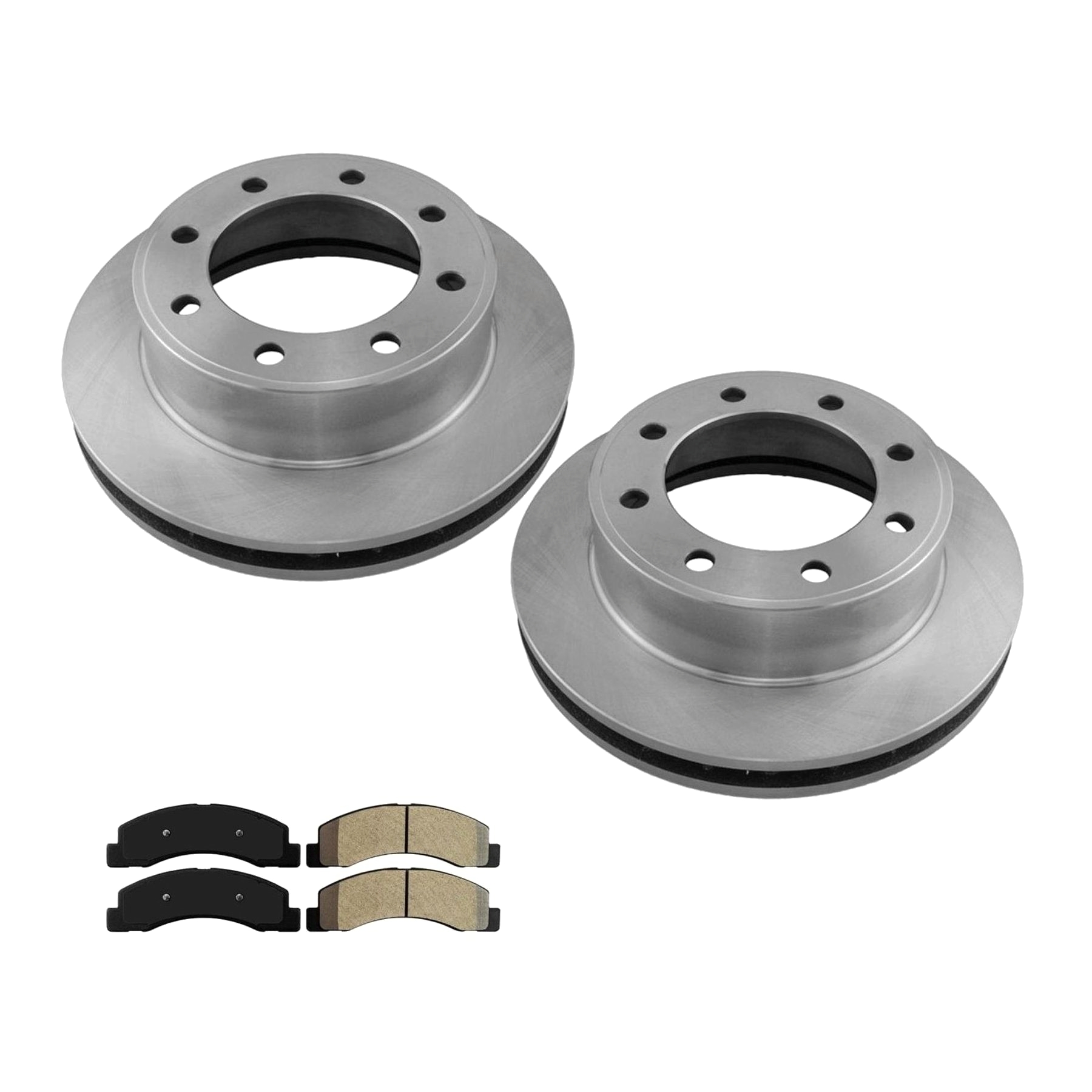 Fleet Duty Disc Brake Rotors Pads Hardware For 2000-2005 Ford Excursion Limited