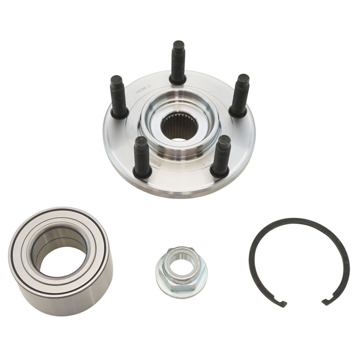 For 07-10 Ford Edge Sport Utility Front CV Axle Shaft Set With Hubs & Bearings