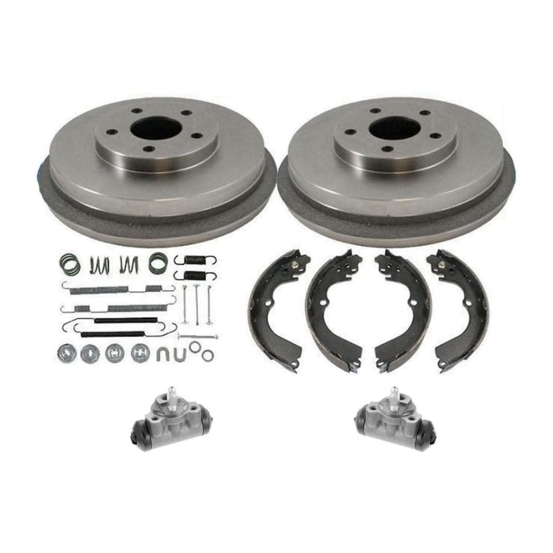 Rear Drums Brake Shoes Wheel Cylinders For Forester Impreza W/ 4 Wheel ABS