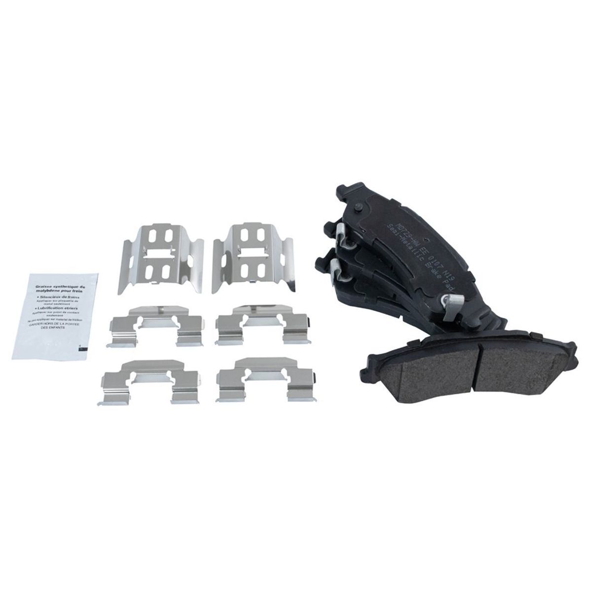 Rear Semi Metallic Brake Pad & Caliper Kit W/Chemicals For GM Truck