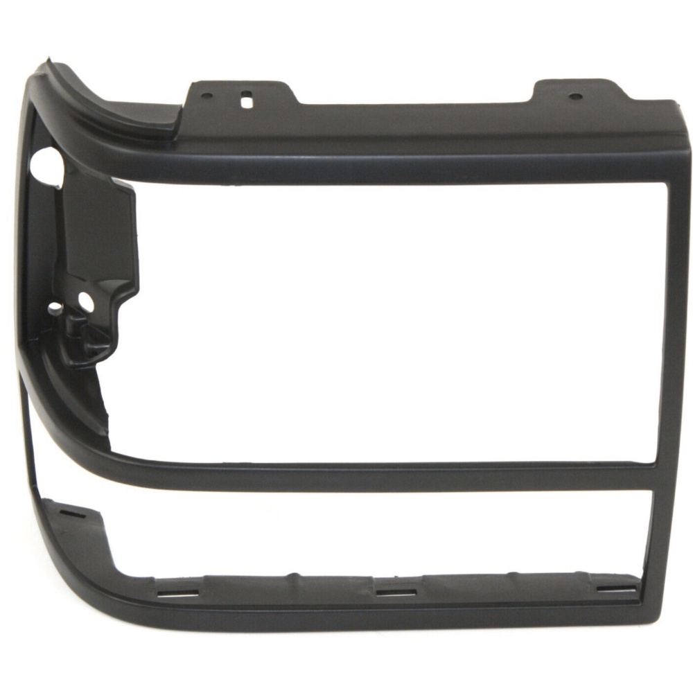 2pcs Left And Right Side Head Light Headlight Door Headlamp Bezel Black For Ford