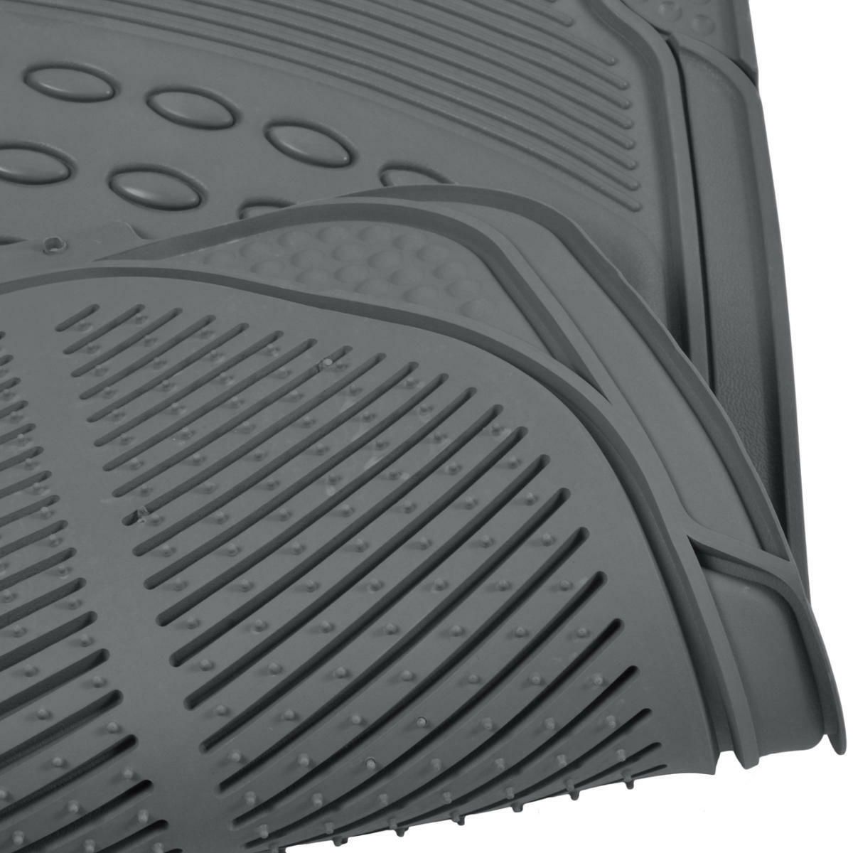 For 00-05 TJ Full 3 Row Car Rubber Floor Mats Gray All Weather W/Trunk Mat Duty