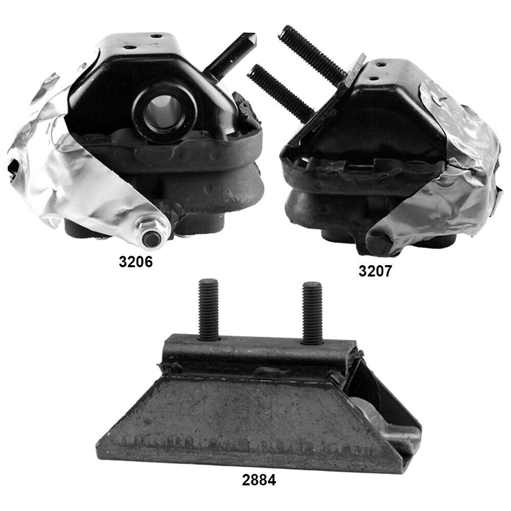 Engine Motor Mounts & Trans Mount 3PCS For 2005-2010 Ford F-150 XL V8-5.4L RWD
