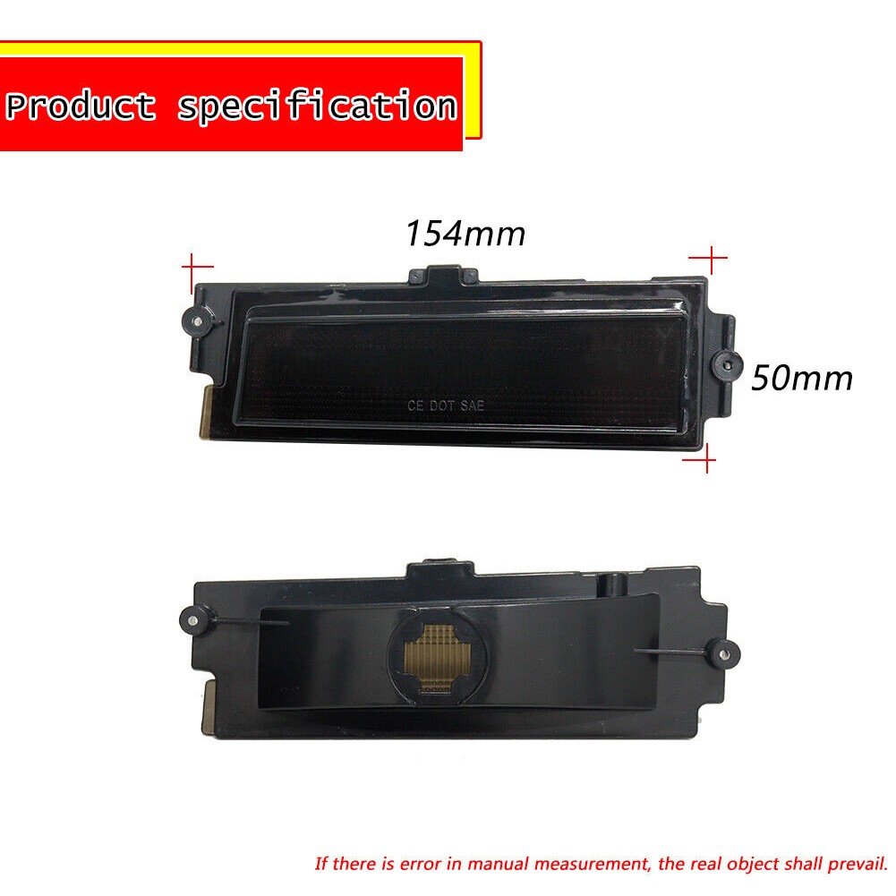 Smoked Lens Front Fender Side Marker Lights