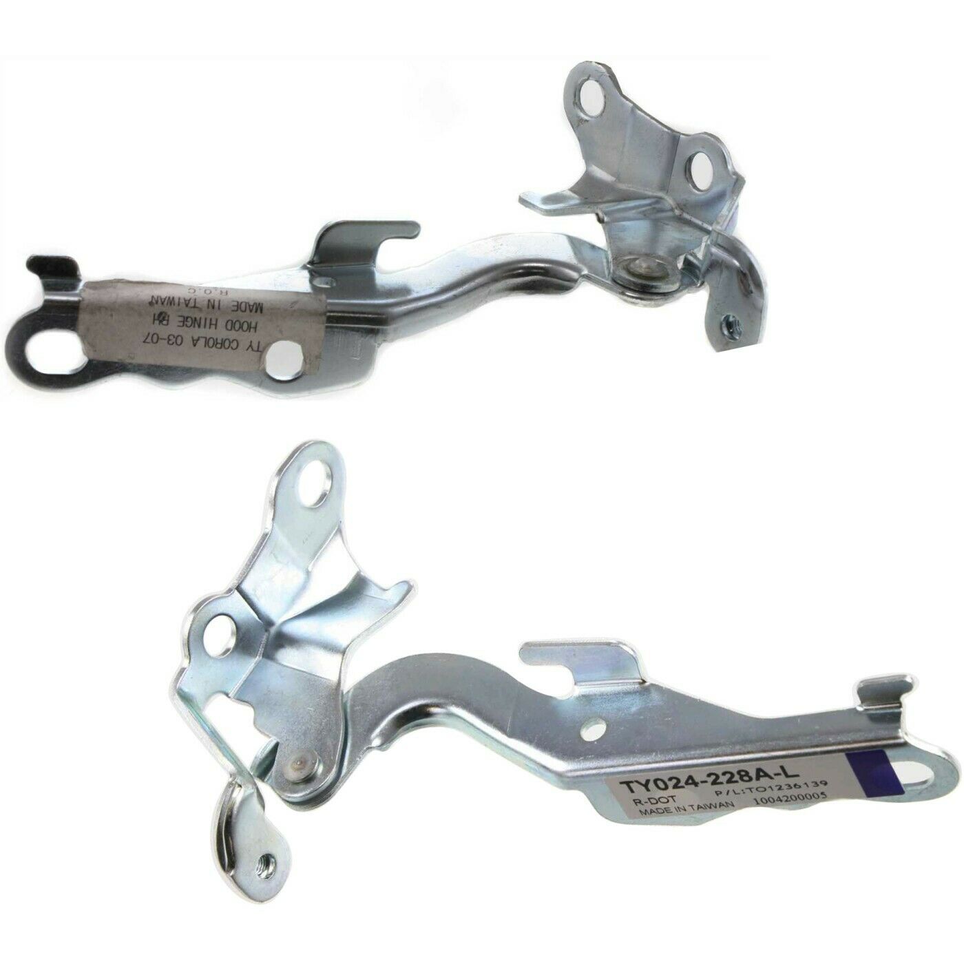 4 PCS - For 03-08 Corolla 03-08 Matrix Hood Hinges Set Driver & Passenger Side