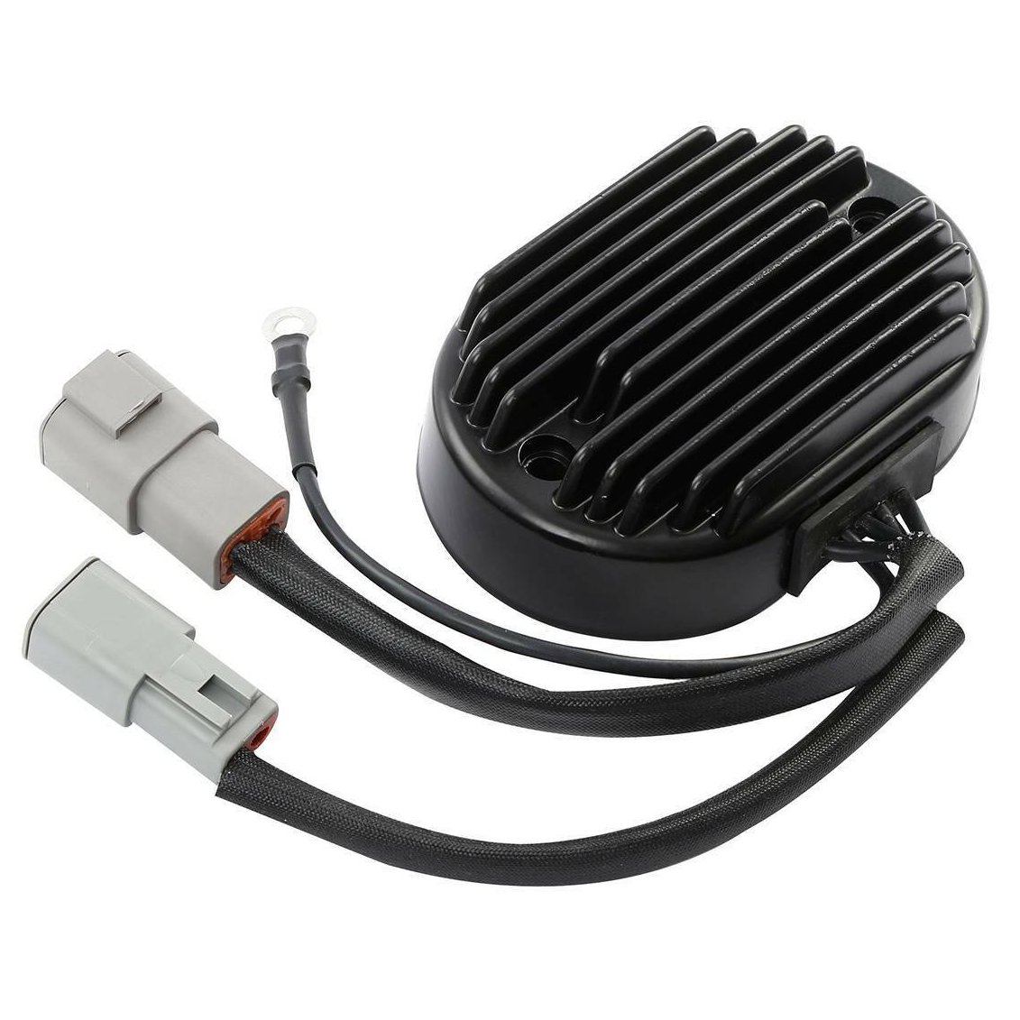 Black Voltage Regulator Rectifier Fit For Harley-Davidson Harley Softail Deluxe