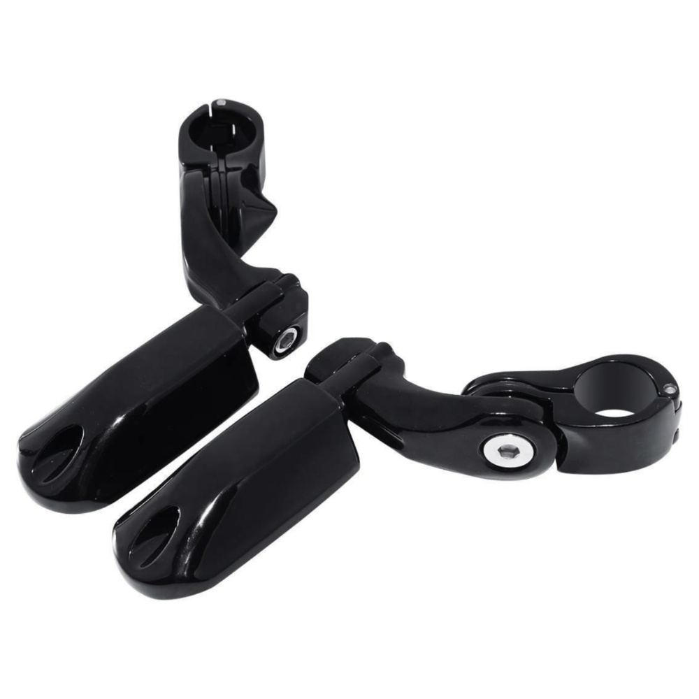 1-1/4"Black Short Angled Pegr Highway Engine Guard Foot Peg For Harley-Davidson