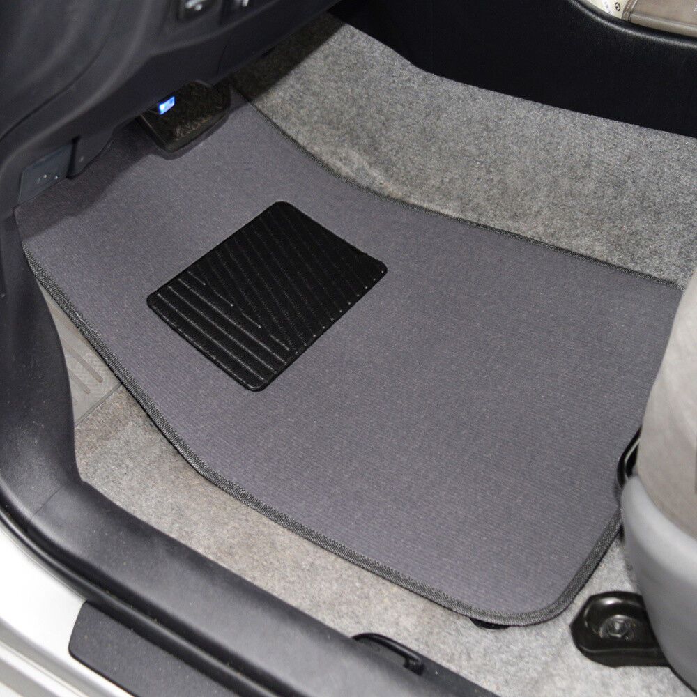 Auto Floor Mats For 95-17 A6 Car Carpet W/Heelpad Medium Gray Set Front & Rear
