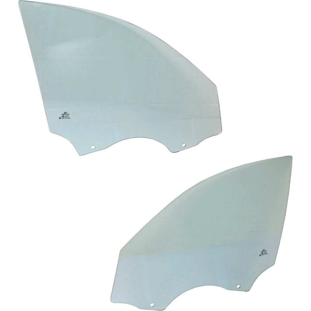 Door Glasses Set Of 2 Front Driver & Passenger Side For BMW 323 325 328 330 Pair