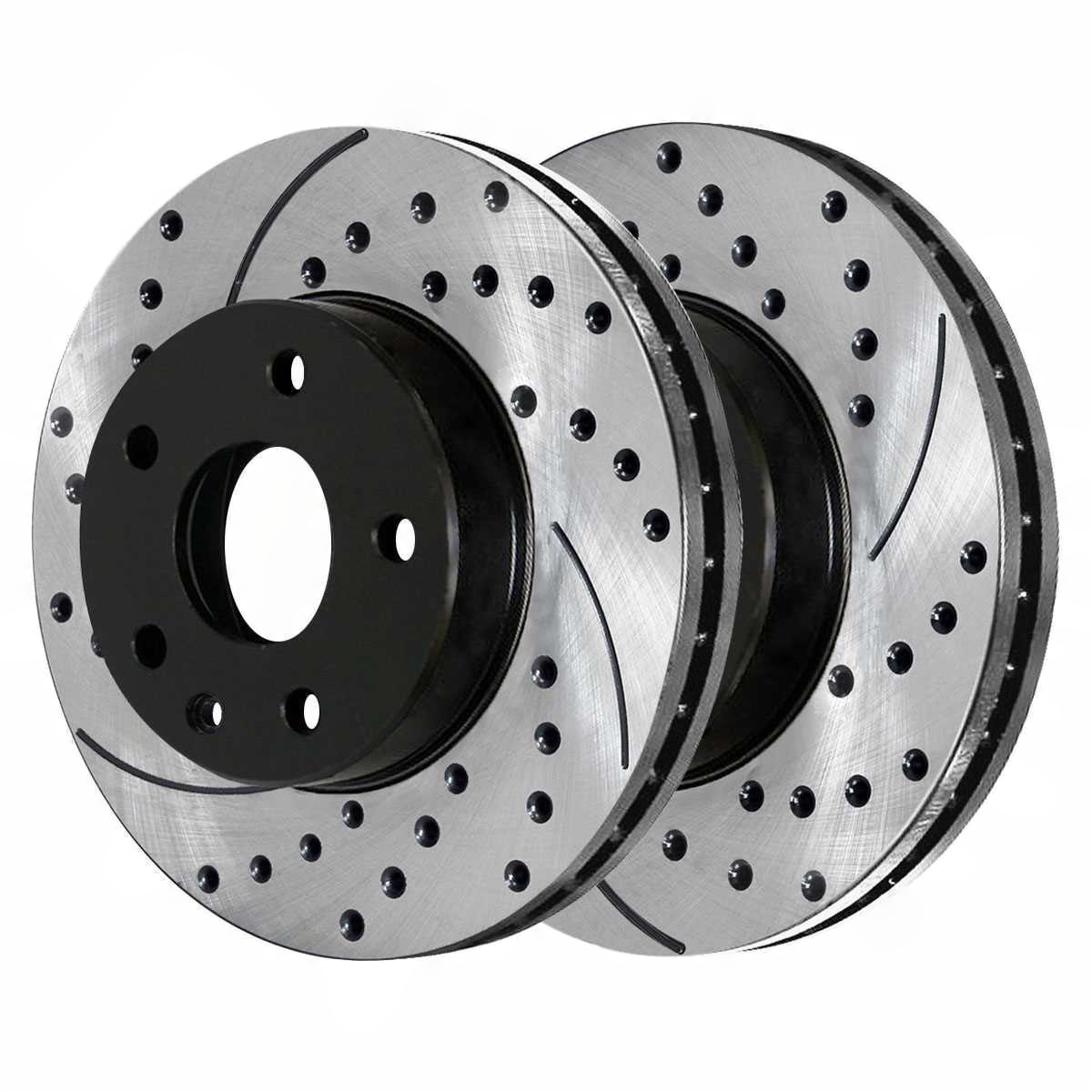 Front & Rear Drilled Slotted Brake Rotors Set Of 4 For 2005-2017 Infiniti Nissan
