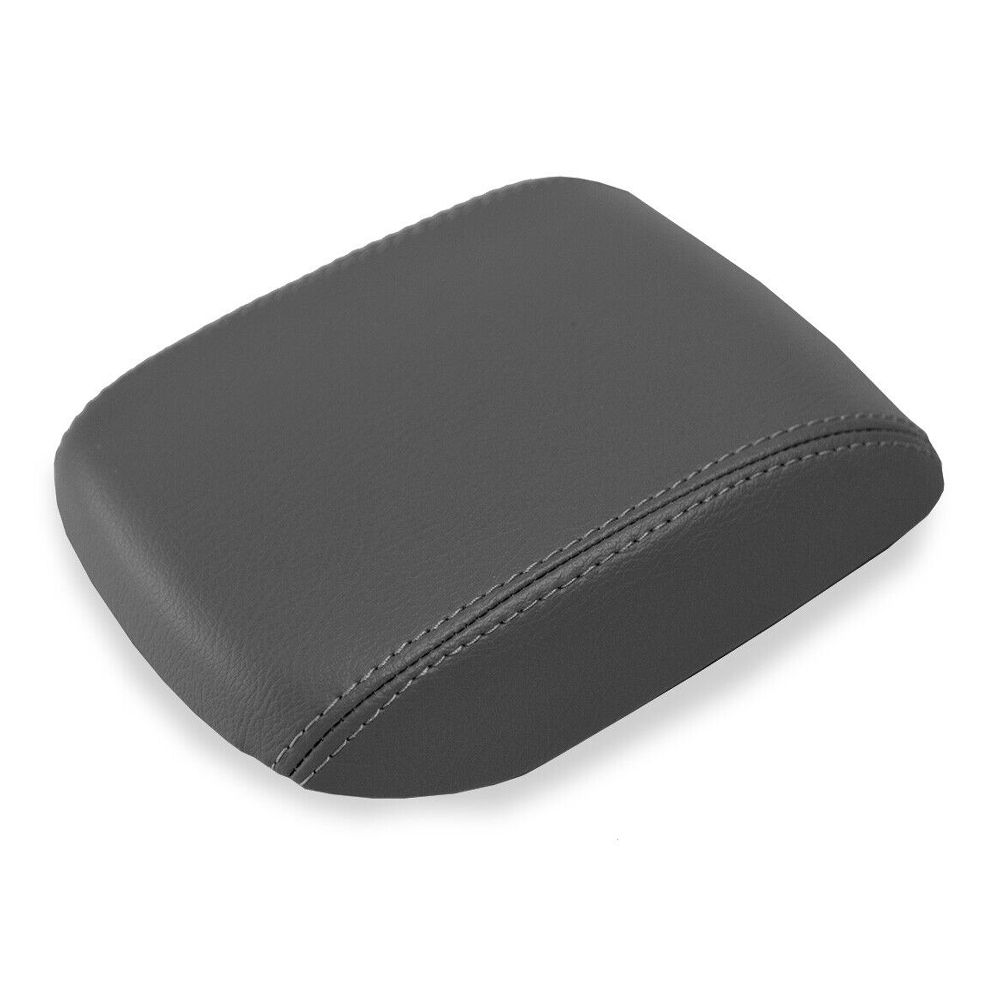 Console Lid Armrest Cover Leather For Volvo 2004-2007 S40 Sedan Gray