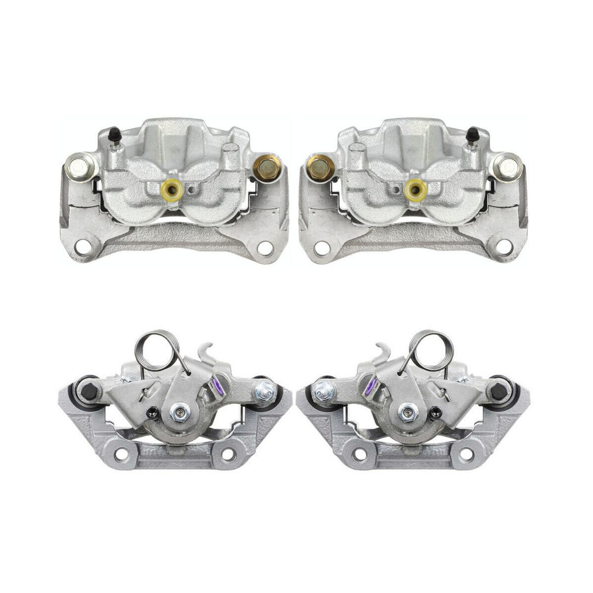 Front And Rear Brake Calipers With Bracket Set Of 4 Edge Lincoln MKX V6