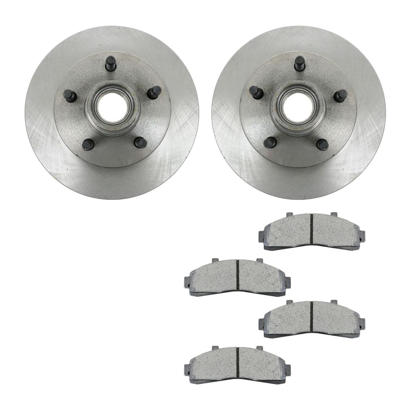 For 2002 B2300 Standard Cab Pickup Brake Pad Rotor Kit Posi Metallic Front W/