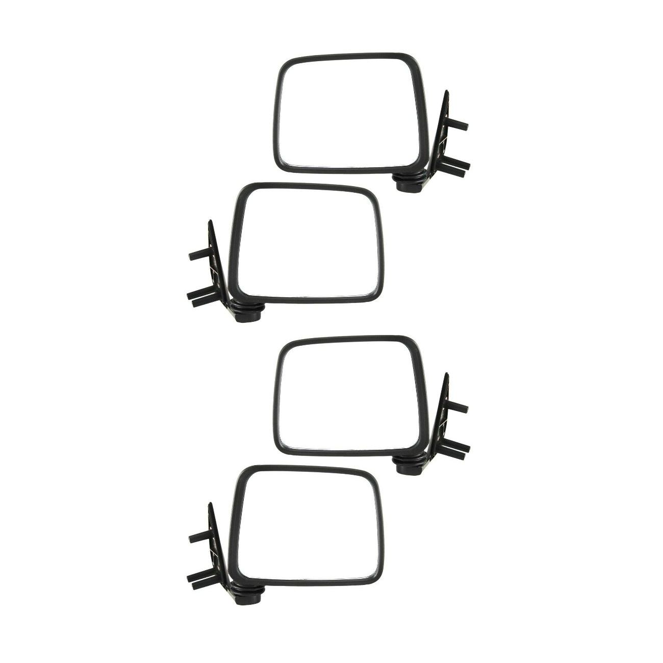 4 PCS - Set Mirrors Left-and-Right For D21 Pathfinder Pickup Hardbody Truck