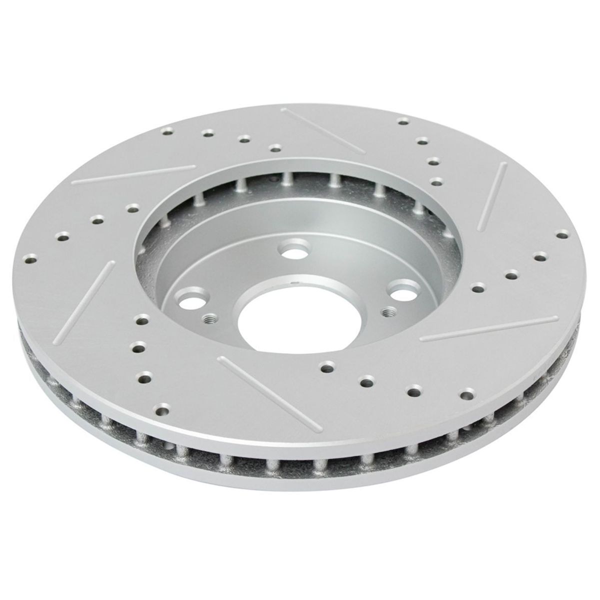 Brake Rotor Drilled Slotted & Posi Ceramic Pad Front Kit