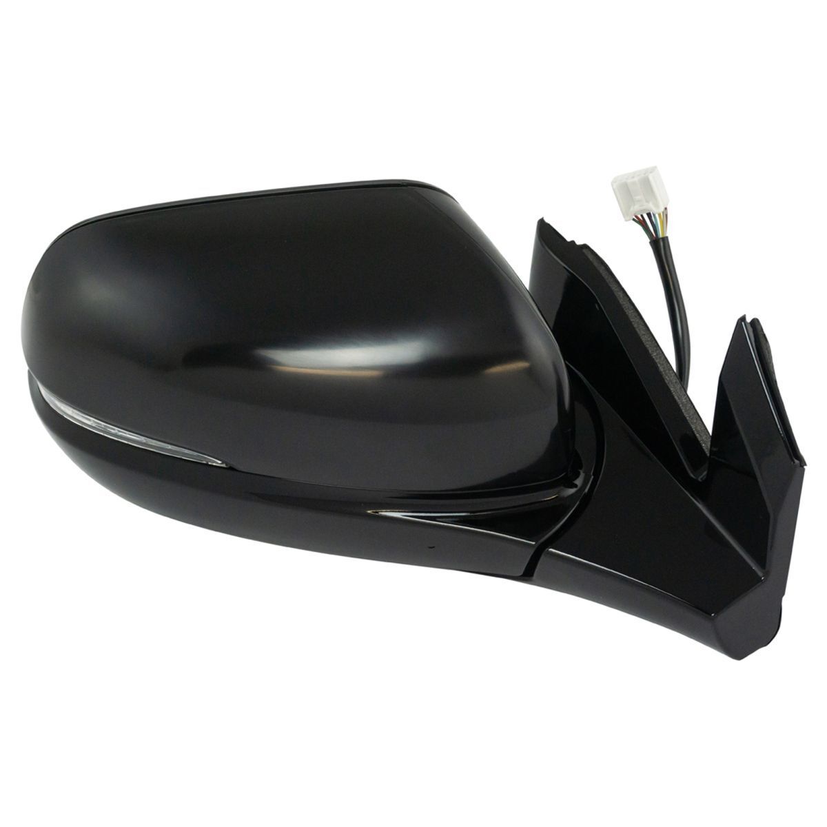 Mirror Power Heated Memory Turn Signal Gloss Black Passenger Right For Pilot