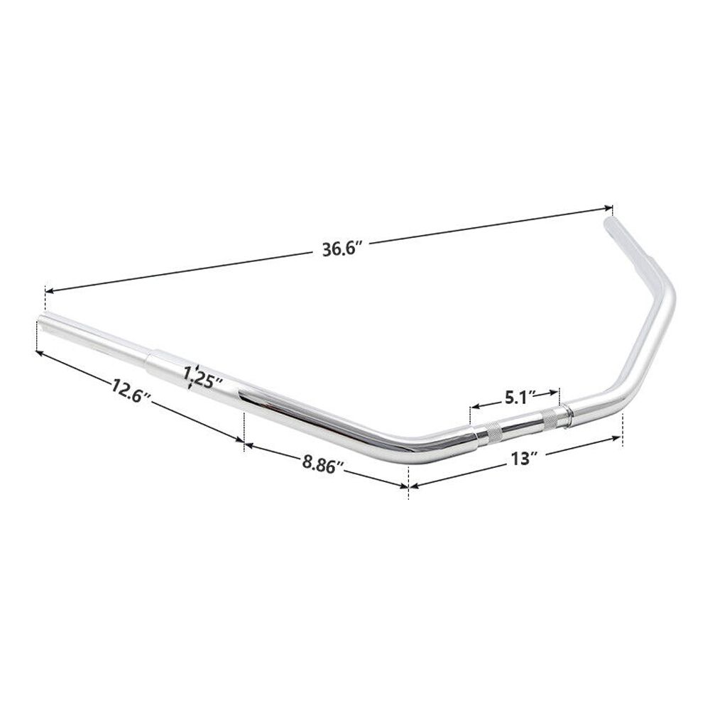 For 1997-2003 Harley-Davidson Heritage Springer 3.5" Rise Handlebar
