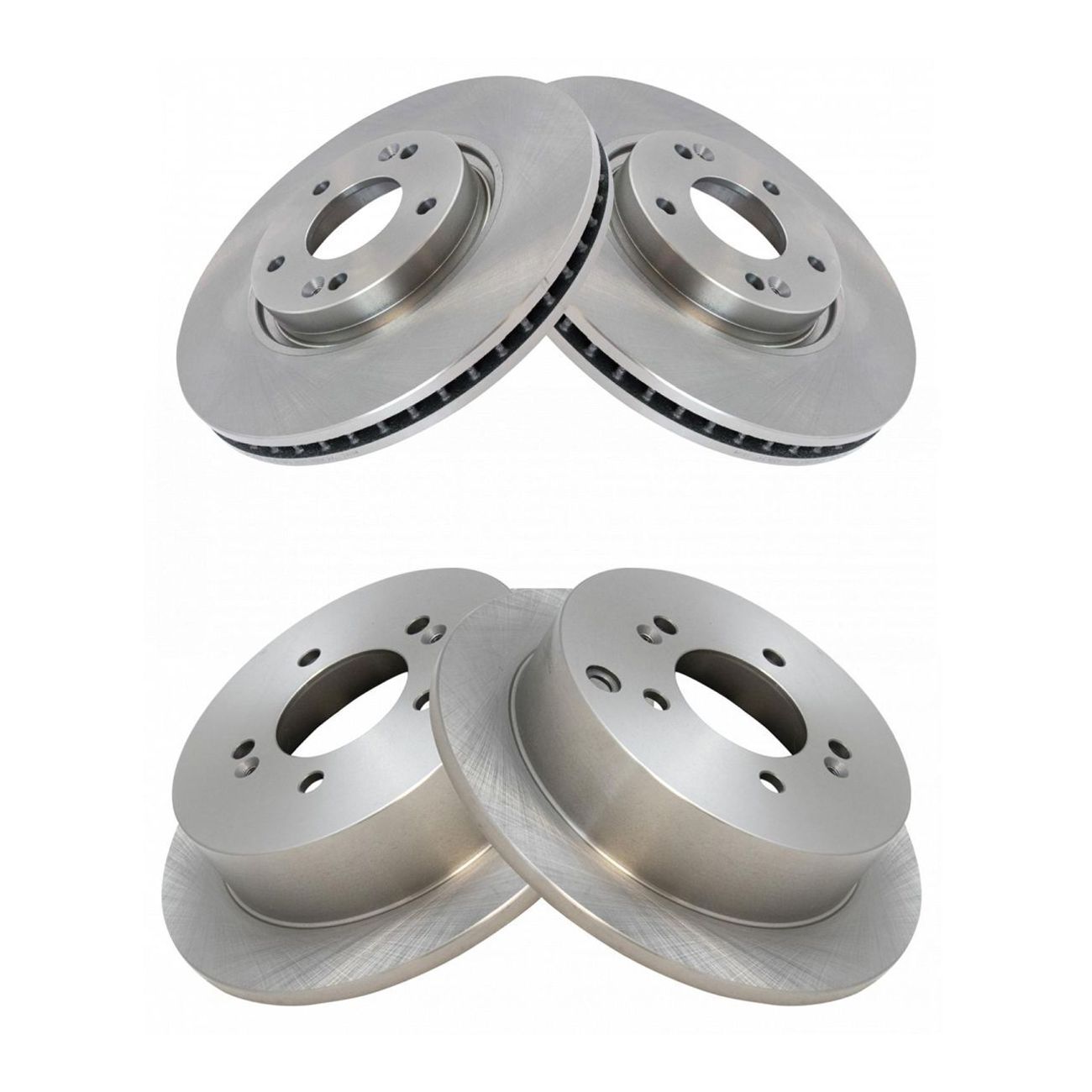 For Sportage Tucson Hyundai Kia Front & Rear Disc Brake Rotor Kit Set Of 4