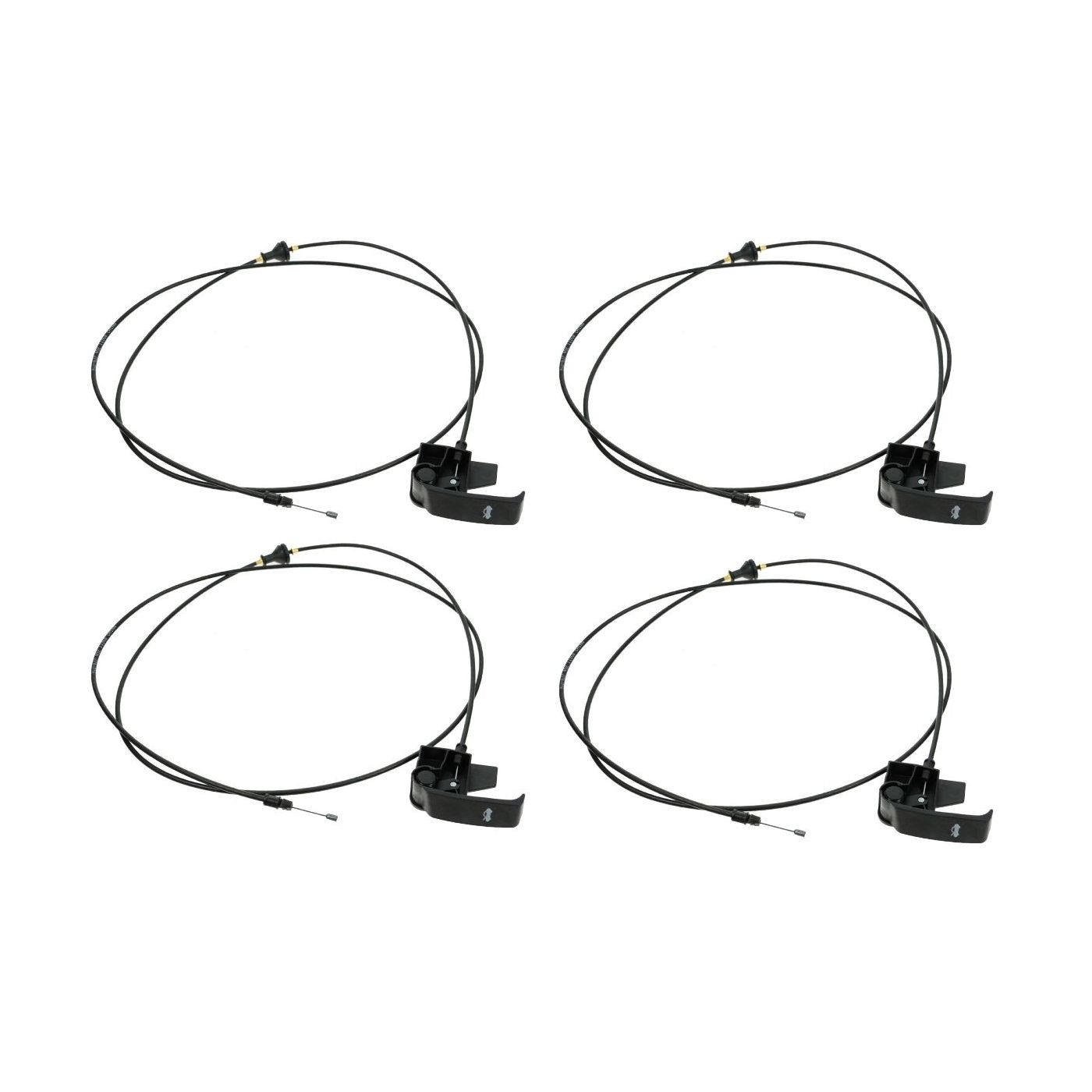 4 Sets Of - Hood Release Cable Latch Actuator W/ Handle For Trailblazer Ascender 9-7X