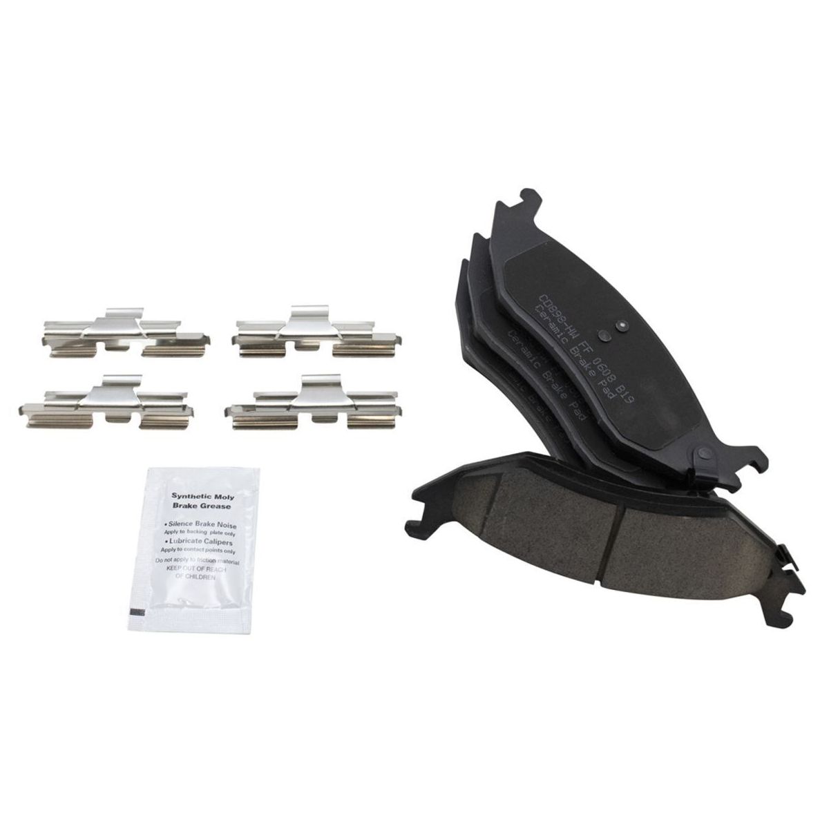 Ceramic Brake Pad & Coated Rotor Kit Rear For 2007-2009 Chrysler Aspen Truck