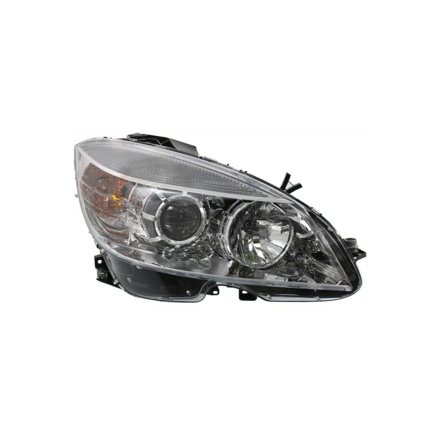 Halogen Headlight Set For 2008-2011 Benz C-Class W/ Bulb(s) Pair