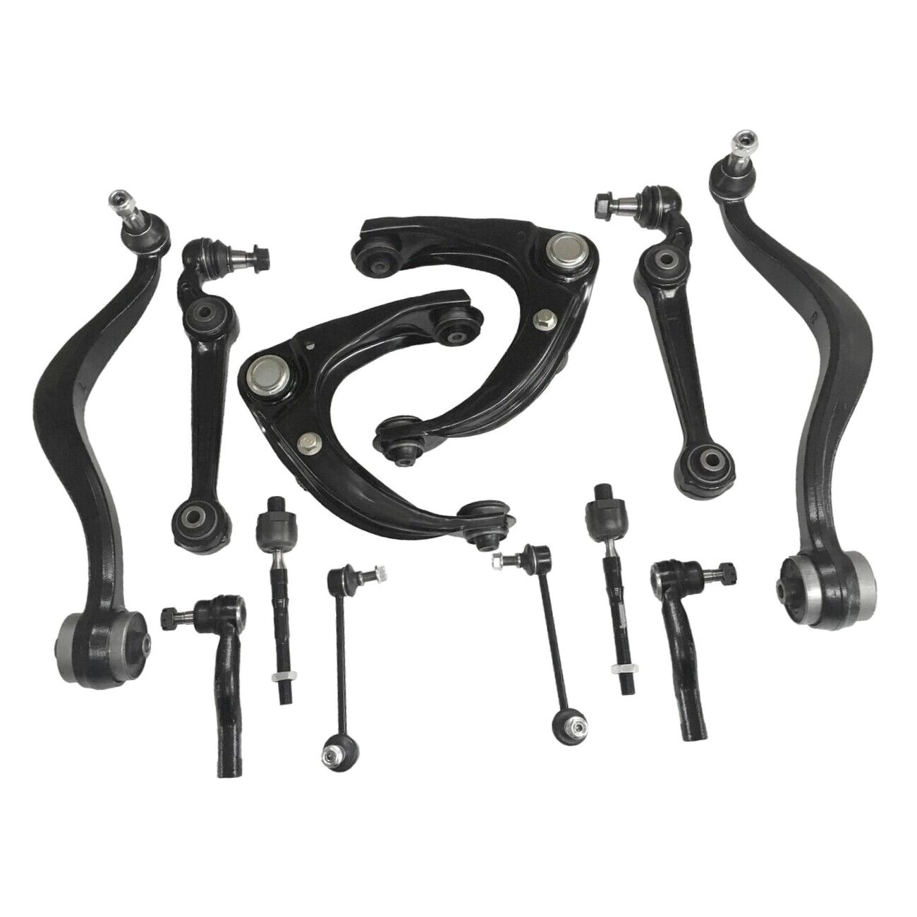 For 2003-2007 6 S 12Pc Front Suspension Control Arms Ball Joint Tie Rods Kit