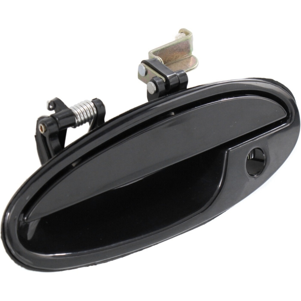 New Door Handles Set Of 4 Front & Rear Driver Passenger Side Smooth Black Olds