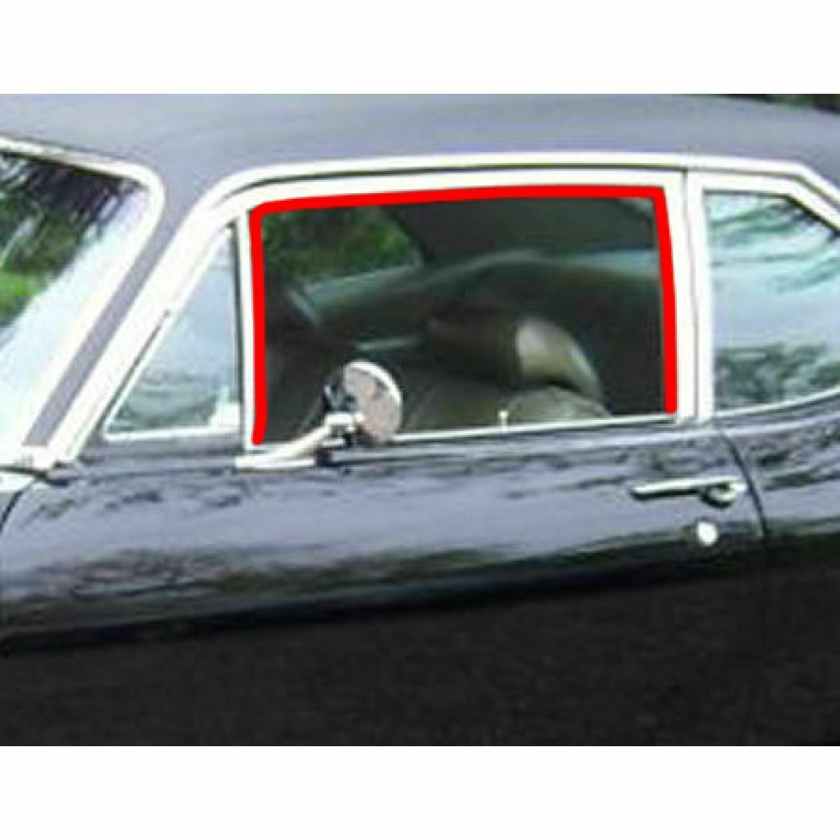 Post Glass Run Channel Rubber Seal Kit Set For 1968-1972 Chevrolet 2 Door Sedan