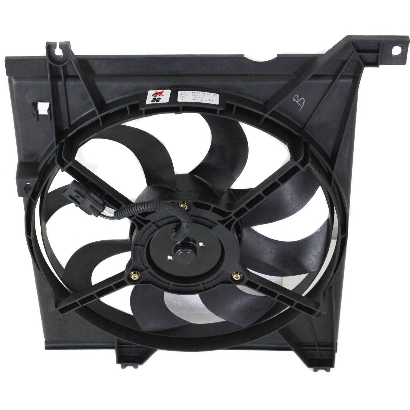 Cooling Fan Assemblies Set Of 2 Driver & Passenger Side Left Right For Kia Pair