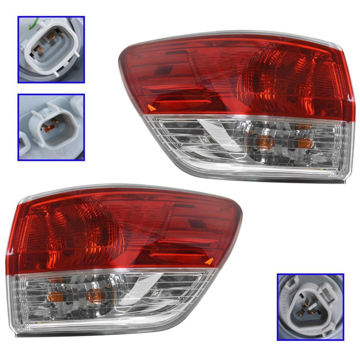 For 2013-2016 Pathfinder Outer Taillamp Taillight Housing Driver & Passenger