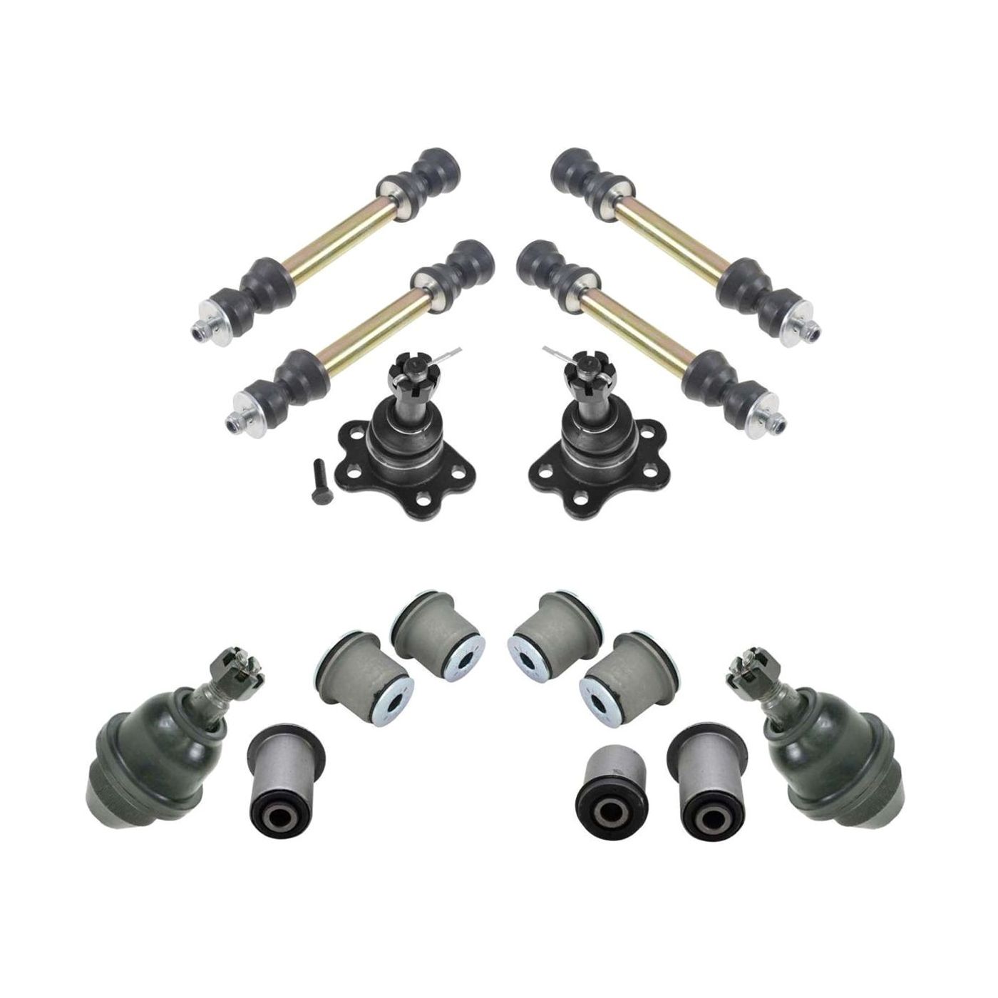 Front Bushing Ball Joint Sway Bar Kit For 95-00 Chevy GMC 4WD Truck SUV