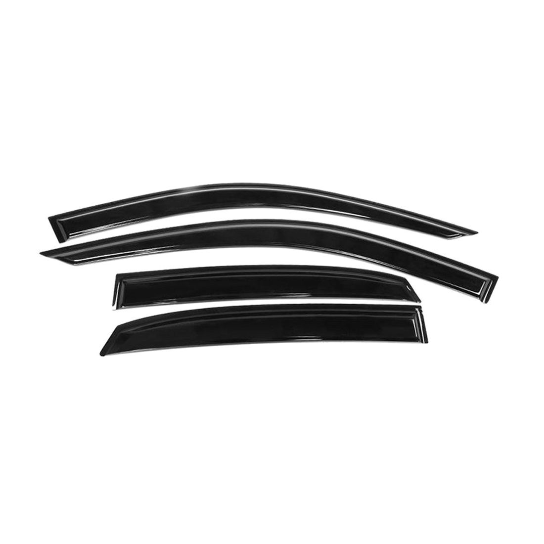 Fits 13-19 Audi A3 S3 RS3 Sedan Window Visors Acrylic Wind Deflector 4Pc Set