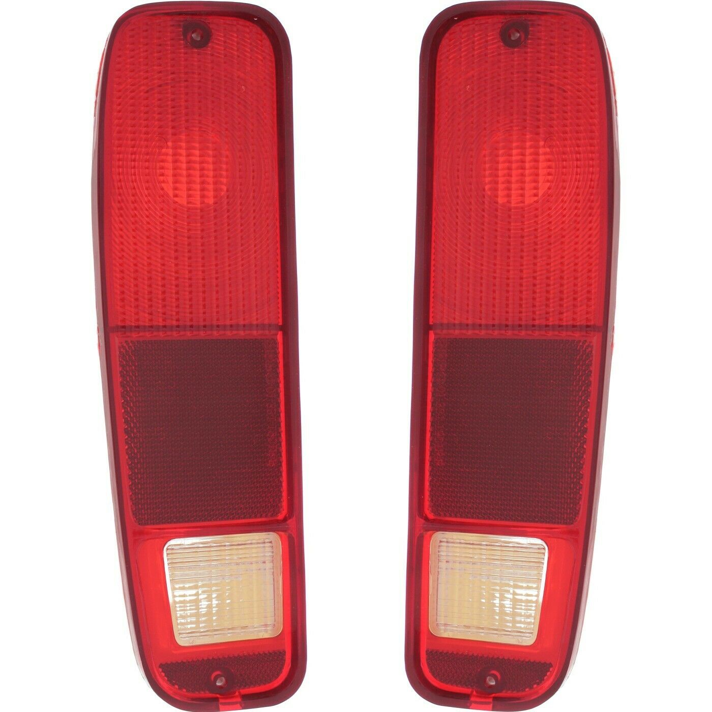 Taillights Lenses Only Pair Set For 74-91 Ford F-Series Pickup Truck E-Series