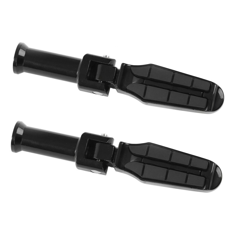 Black Rear Passenger Foot Pegs For Harley-Davidson Street Bob FXBB