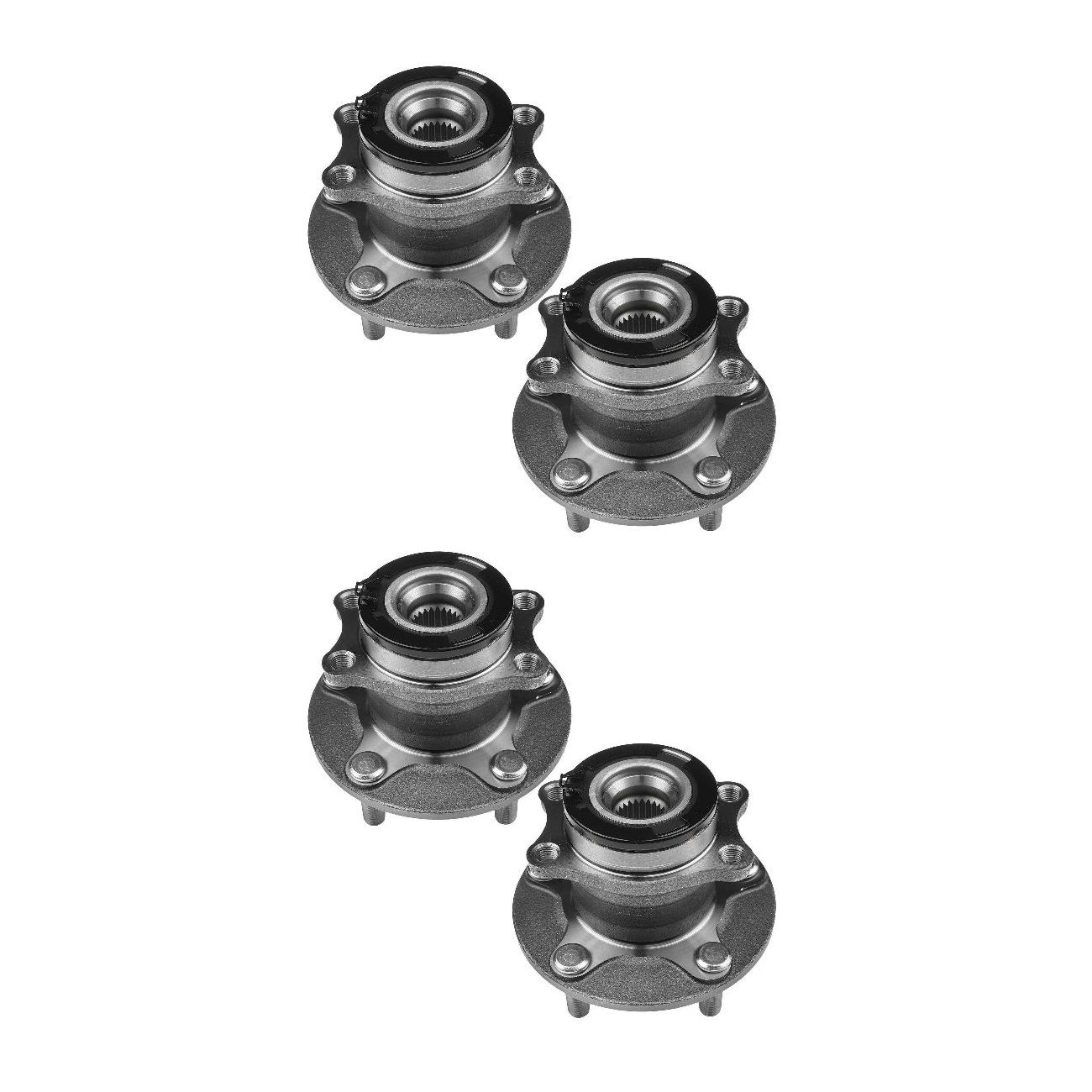 2 Sets Of - Rear Left & Right Wheel Hub Bearing Assembly For 07-17 Lancer Outlander