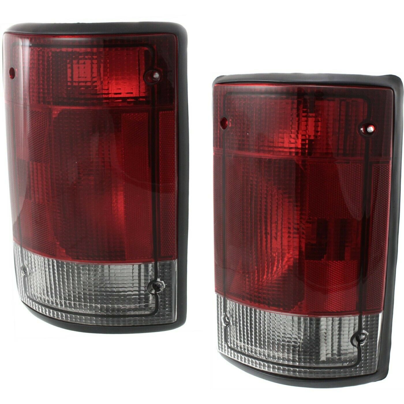 Tail Lights Lamps Set Of 2 Driver & Passenger Side Van Pair For Ford