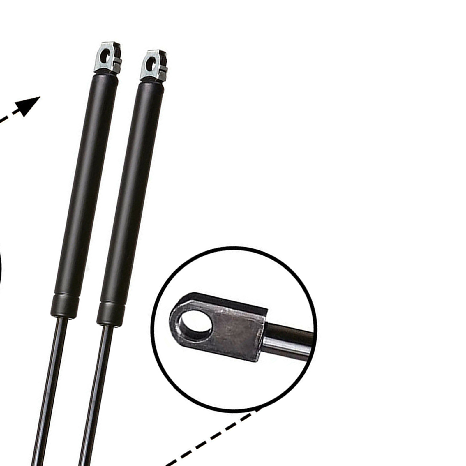 For 1979-1985 Riviera Eldorado Seville Toronado Pair Front Hood Lift Supports