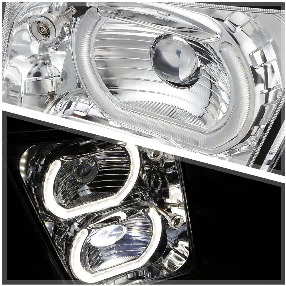 For 04-18 VNL Base A86536-HC200YAHLF Rome {DUAL Led U-HALO} Projector Fog Light