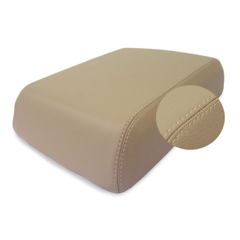 Center Console Armrest Leather Synthetic Cover For 99-09 F-250 99-01 Lobo Beige