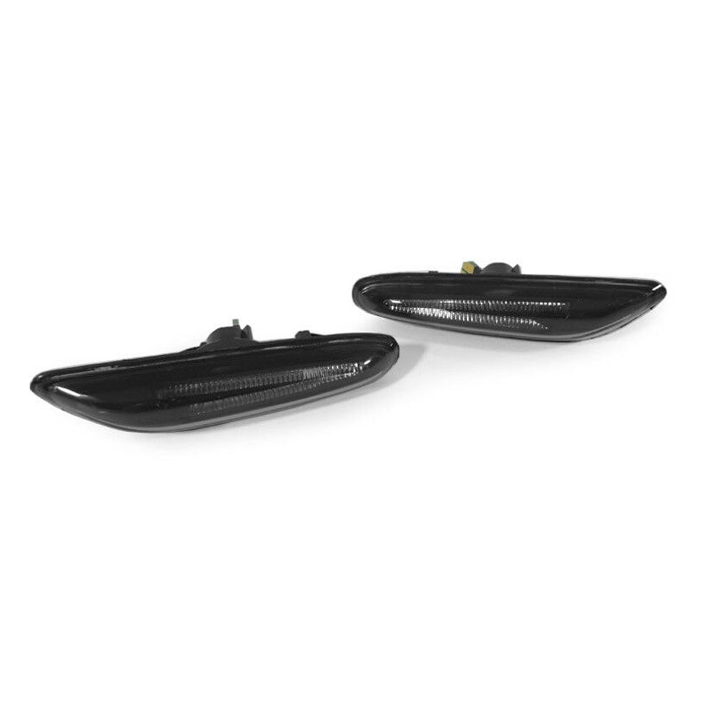 Smoke Amber Light Bar LED Side Marker Lights For 06-12 BMW E90/E92 3 Series