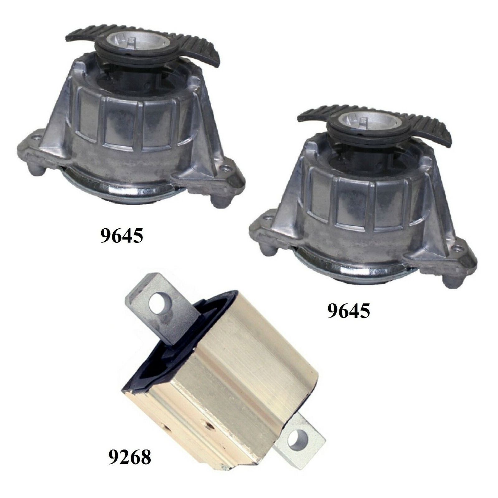 3pcS Motor & Trans. Mount For 08-11 C300 4Matic A86584-MCO0619201933 3.0L 2WD