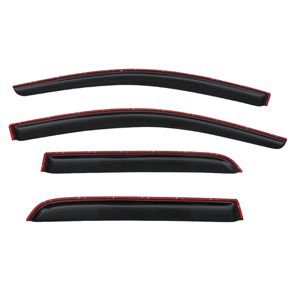 2 Sets Of - Fits 14-23 Mitsubishi Mirage Hatchback Acrylic Window Visors Rain Sun